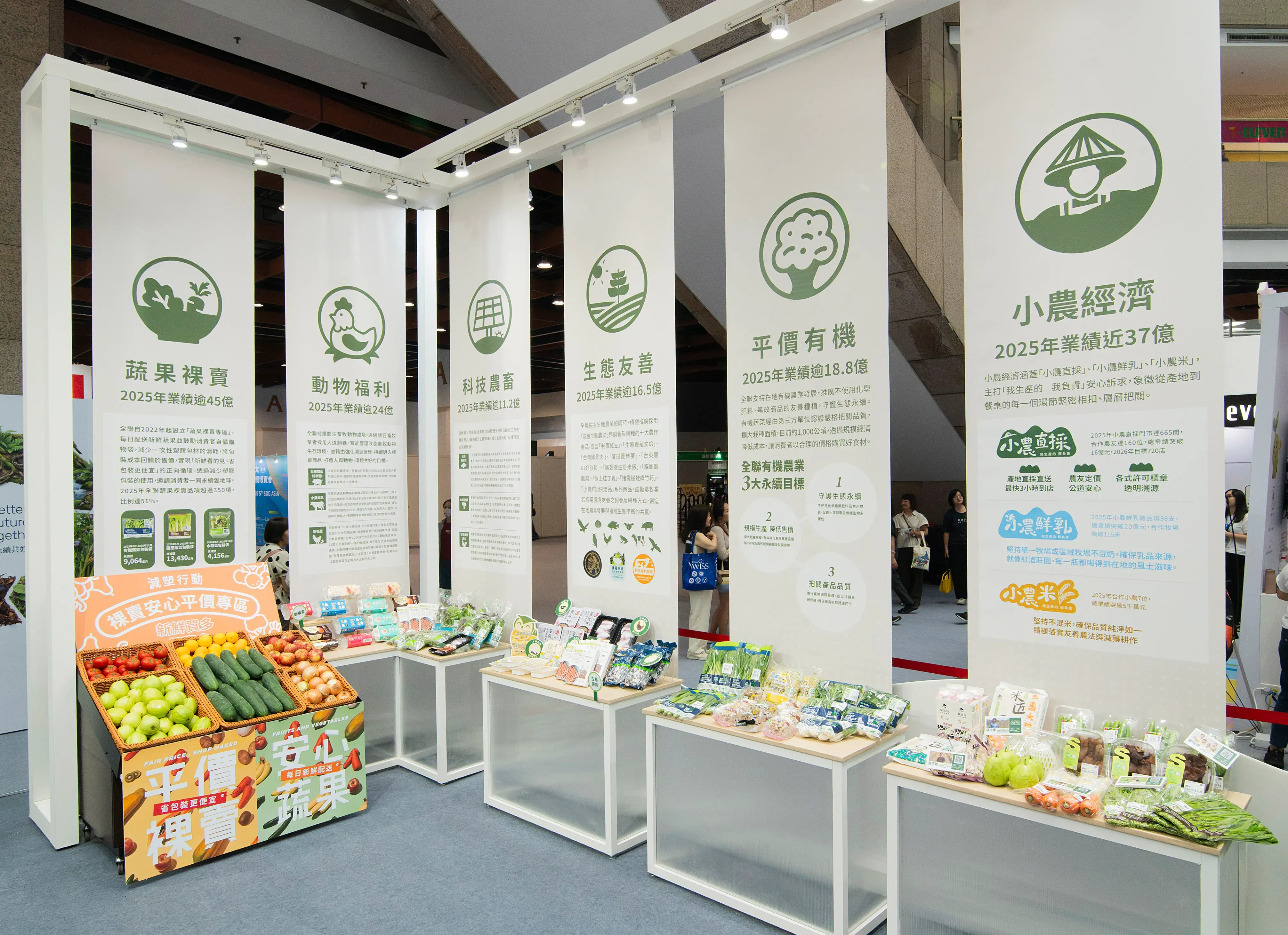 04. 全聯挺台灣農業,今年展出「六大農業再生宣言」,盼透過通路力量串起農民、土地與消費者。.webp