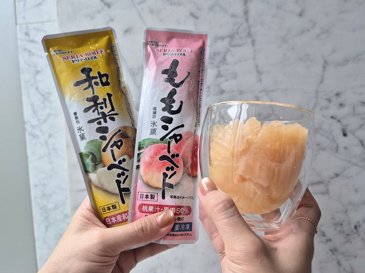 圖2.全聯多款獨家冰品主打「高還原度的水果冰」，首推「生活良好 日本產雪酪 桃子和梨」.jpg